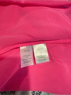 Lilly Pulitzer Hot Pink Silk Top